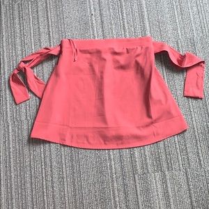 Pink Halter w/ Tie Sleeves